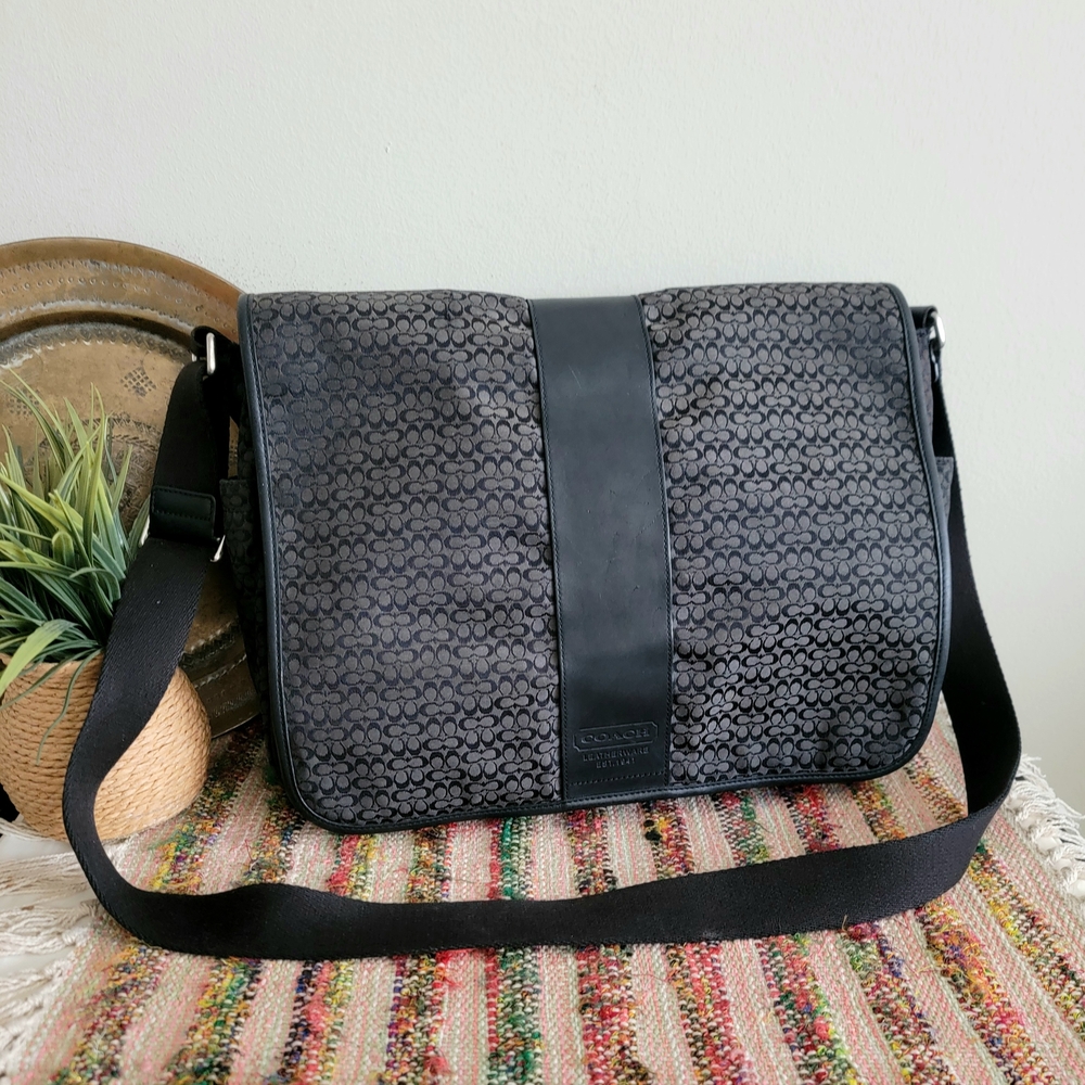 Coach Black Messenger Bag